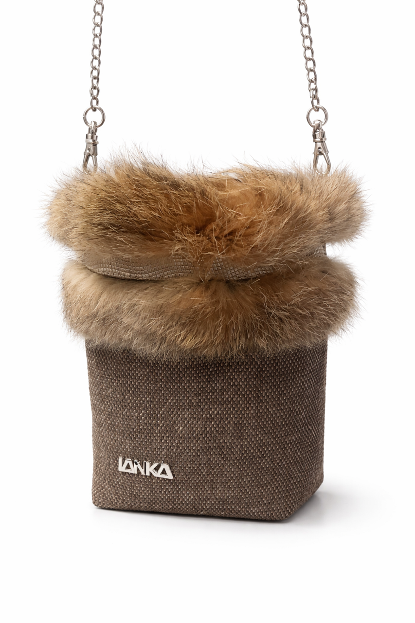 FUR TRIM MINI BAG