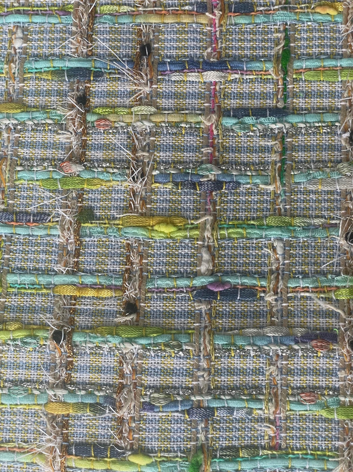GREEN "LINTON" TWEED BAG