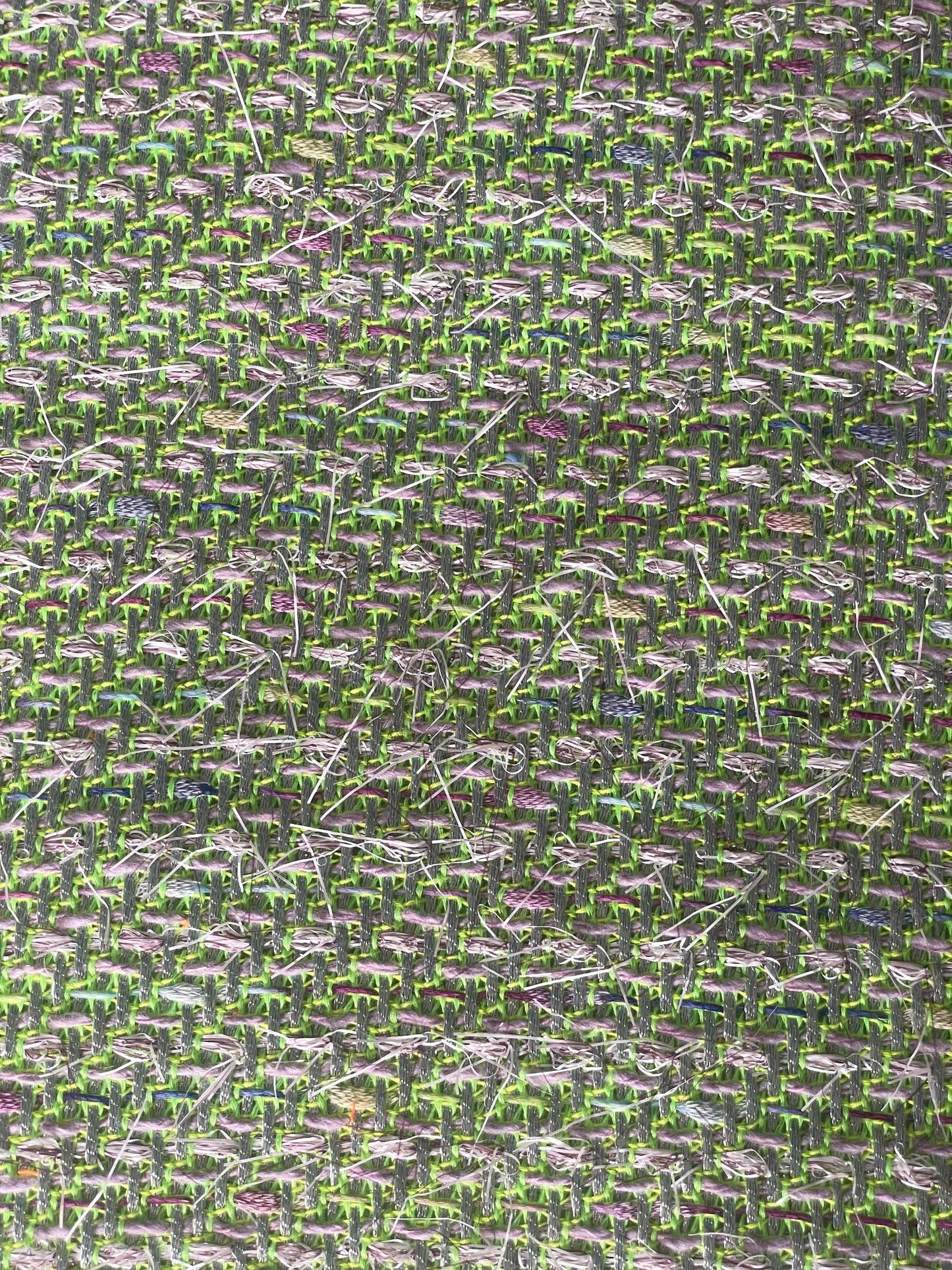 GREEN "LINTON" TWEED BAG