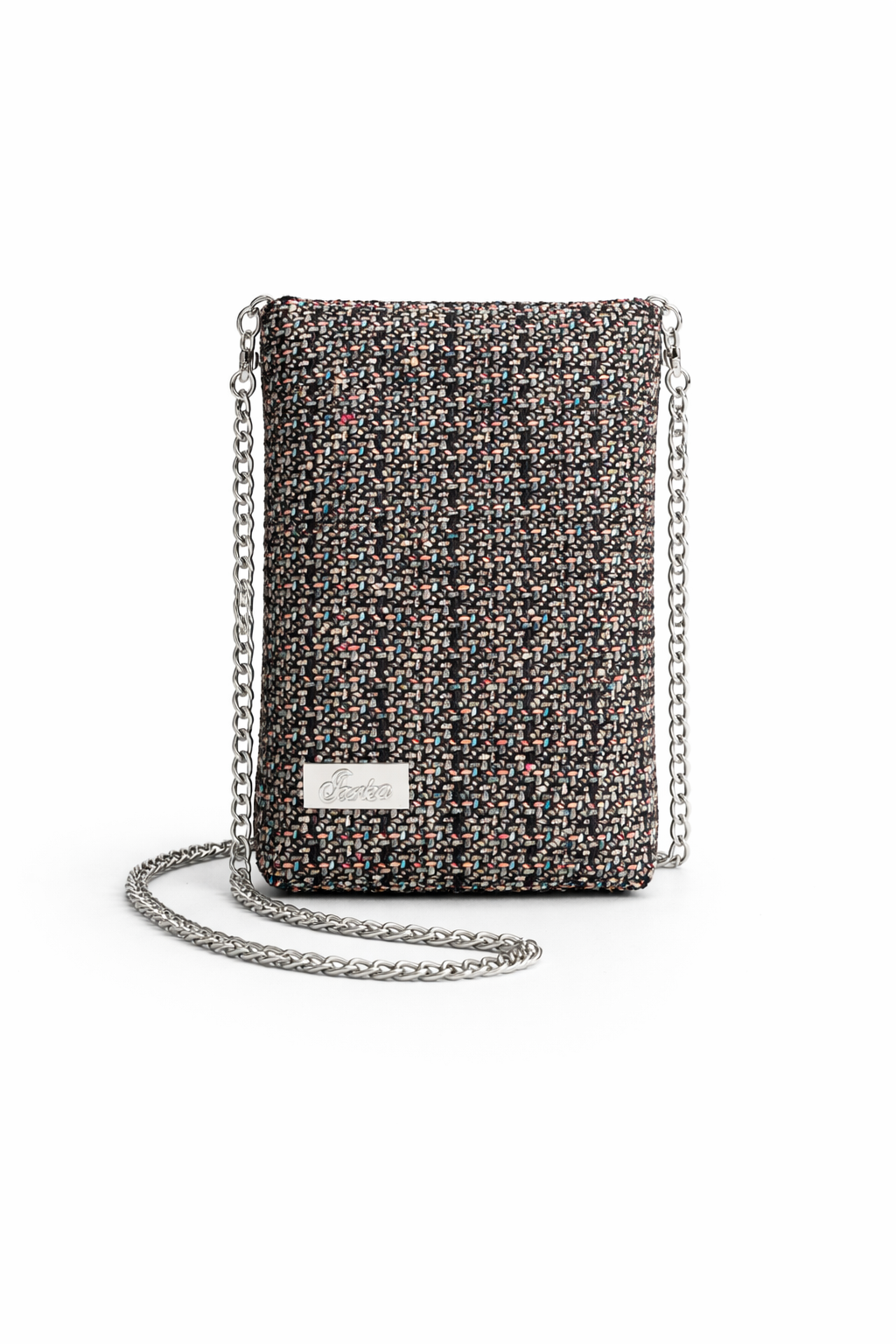BLACK "LINTON" TWEED BAG