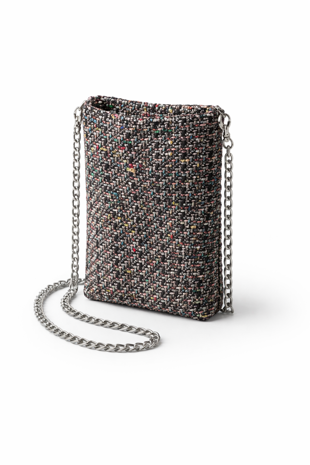 BLACK "LINTON" TWEED BAG